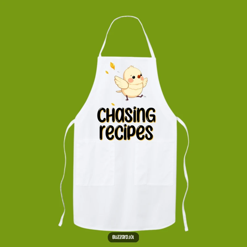 Funny Chasing Bird Apron: Downy Chef's Play, Practical Funny Gift