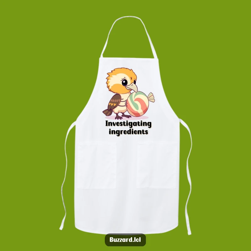 Funny Buzzard Chef's Candy Apron: Cook with Sweet Interest