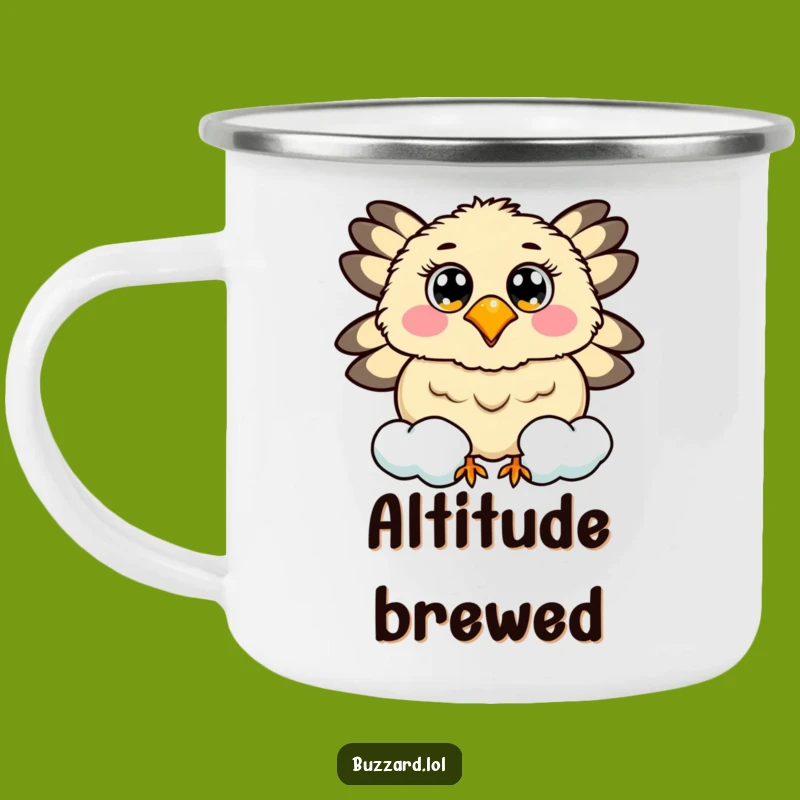Funny Buzzard Cloud Camping Mug: Sky Watching Buddy, Heavenly Funny Gift!