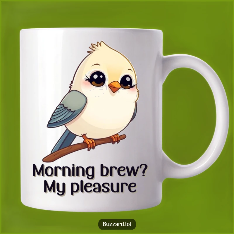 Funny Winking Bird Mug: A Comical Companion's Playful Greeting, Perfect Gift
