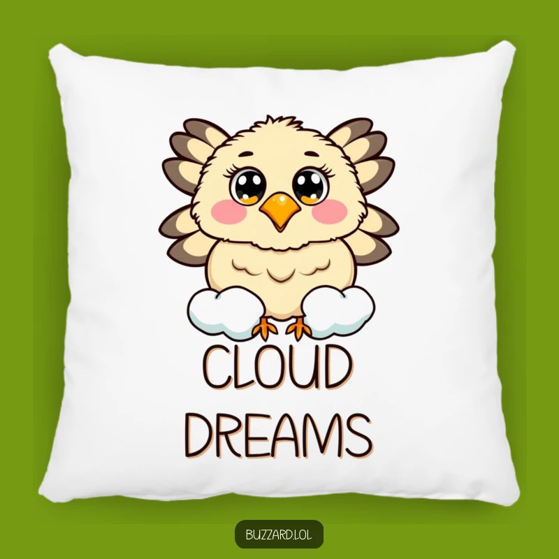 Funny Buzzard Cloud Pillow: Cozy Sky Companion for Cheerful, Funny Moments!