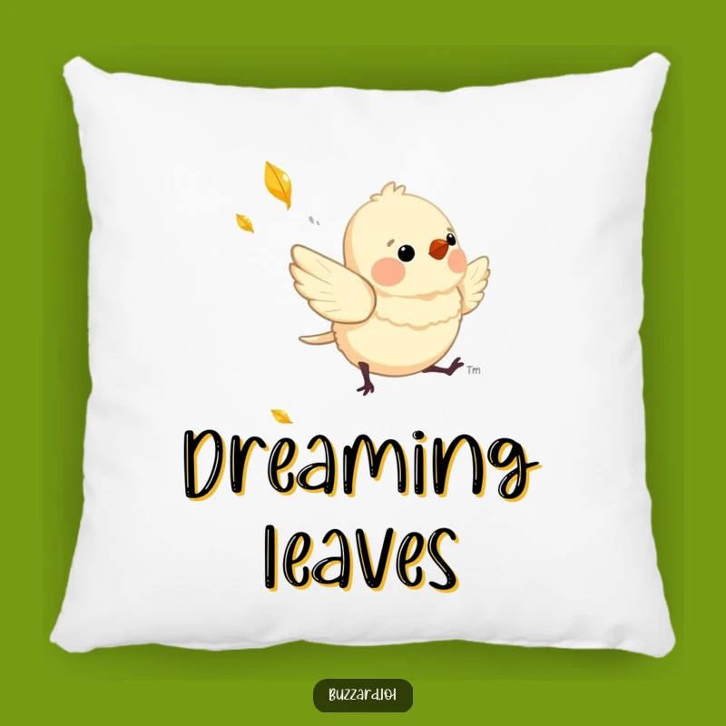 Funny Chasing Bird Pillow: Downy Friend's Comfort, Cozy Funny Gift Decor