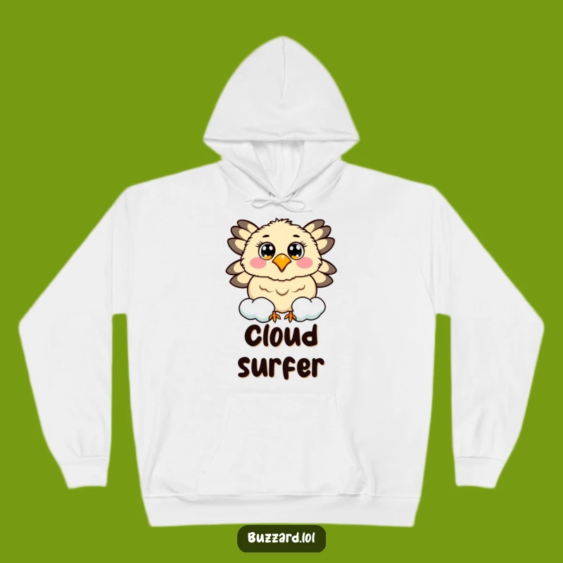 Cozy Funny Buzzard Cloud Hoodie: Sky-High Comfort, Whimsical Funny Gift!