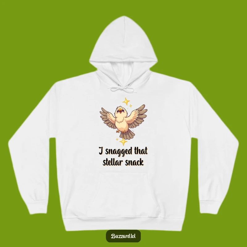 Funny Buzzard Cosmic Catcher Hoodie: Stay Warm with Stellar Humor