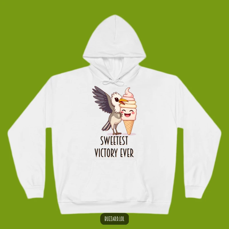 Funny Buzzard Ice Cream Hoodie: Cozy Up with Sweet Laughter