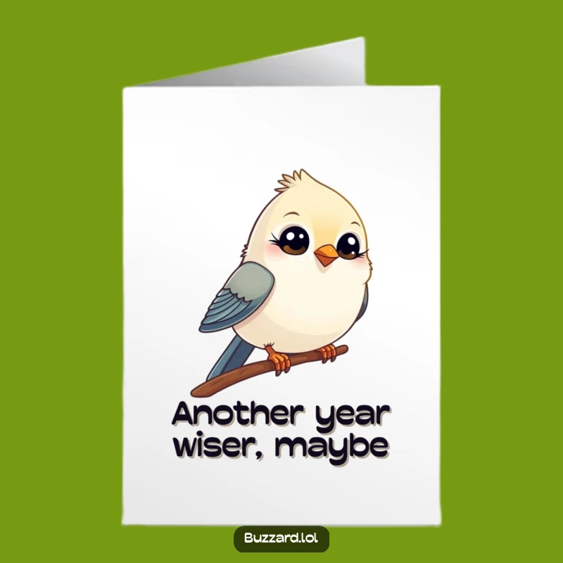 Free Printable Birthday Card: Winking Bird, Funny Downloadable Gift for Him or Her!