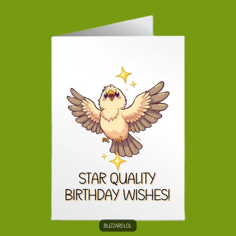 Free Printable Buzzard Birthday Card for a Star-Gazing Friend - Funny Downloadable Gift
