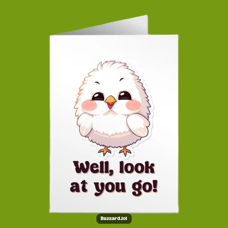Free Printable Congrats Card: Curious Bird, Humorous Downloadable Celebration Gift!