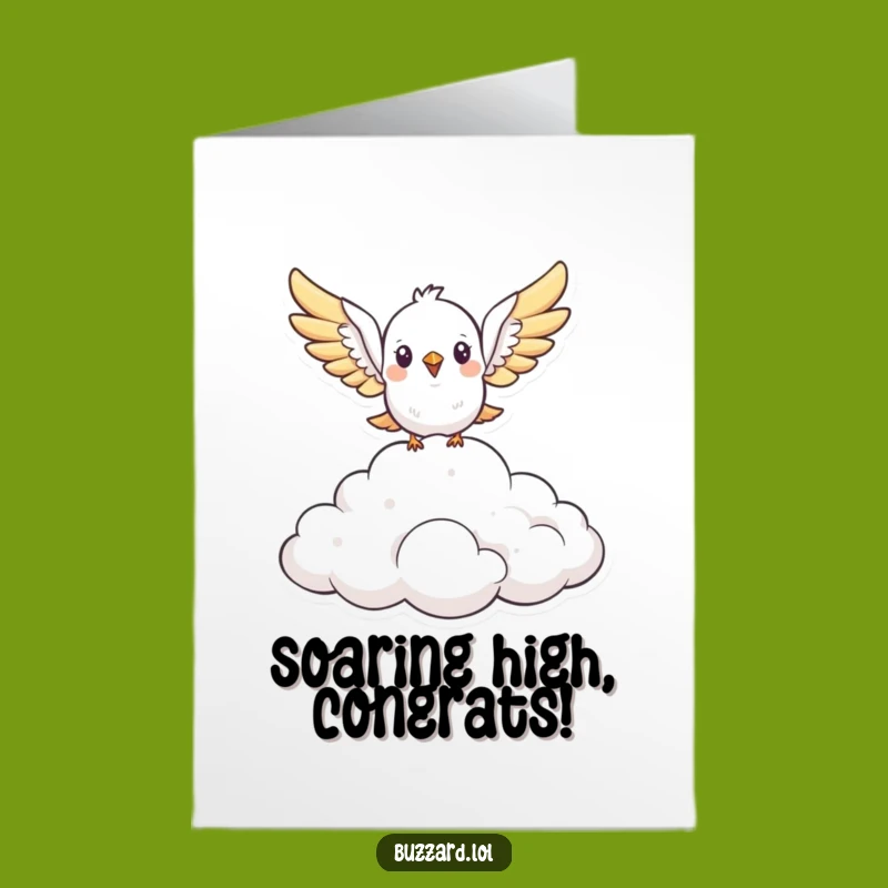 Free Printable Bird Congrats Card - Funny Soaring Downloadable Surprise