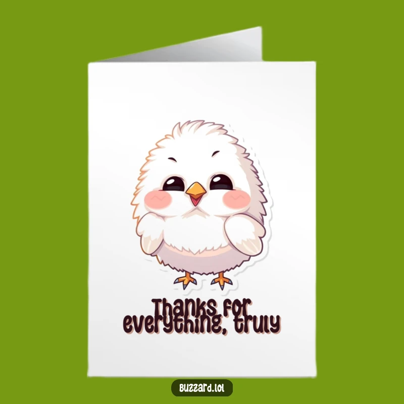 Free Printable Thank You Card: Curious Bird, Funny Downloadable Gratitude Gift!